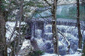 Wintertime At The River Lech Near Fuessen