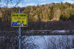 Wintertime At The River Lech Near Fuessen