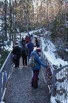 Wintertime At The River Lech Near Fuessen