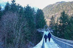 Wintertime At The River Lech Near Fuessen