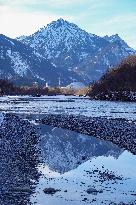 Wintertime At The River Lech Near Fuessen