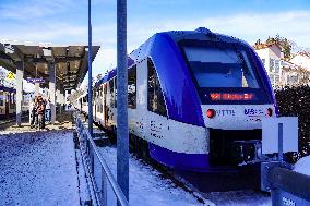 BRB Train To Munich Main Station At Fuessen Station