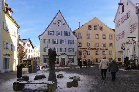 Every Day Life In The Bavarian City Of Fuessen