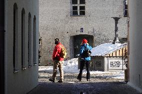 Every Day Life In The Bavarian City Of Fuessen