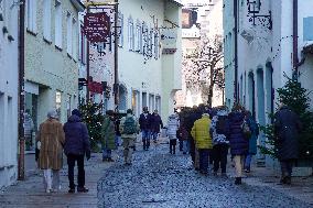 Every Day Life In The Bavarian City Of Fuessen