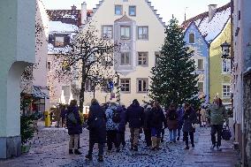 Every Day Life In The Bavarian City Of Fuessen