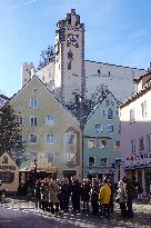 Every Day Life In The Bavarian City Of Fuessen