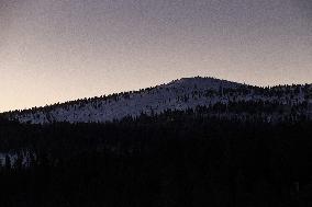 Polar night in Finnish Lapland