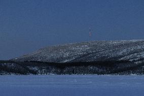 Polar night in Finnish Lapland