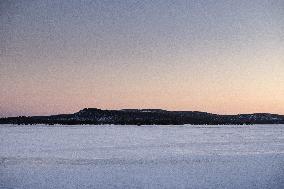 Polar night in Finnish Lapland