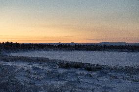 Polar night in Finnish Lapland