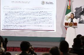 Mexican President Claudia Sheinbaum  News Conference