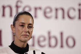 Mexican President Claudia Sheinbaum  News Conference