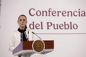 Mexican President Claudia Sheinbaum  News Conference