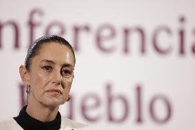 Mexican President Claudia Sheinbaum  News Conference