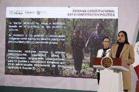 Mexican President Claudia Sheinbaum  News Conference