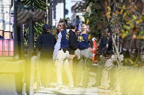 FBI And ATF Investigate The House Where Shamsud-Din Jabbar Stayed In New Orleans Louisiana New Years Day Attack