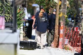 FBI And ATF Investigate The House Where Shamsud-Din Jabbar Stayed In New Orleans Louisiana New Years Day Attack