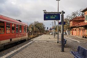 Altoetting Train Station In Bavaria