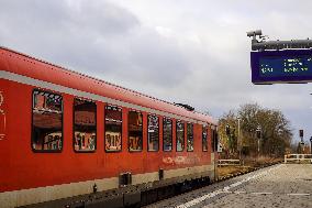 Altoetting Train Station In Bavaria