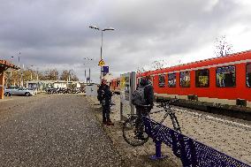 Altoetting Train Station In Bavaria