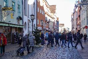 Daily Life In The Bavarian City Of Fuessen