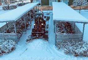 Snowfall In Linkoping