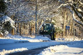 Snowfall In Linkoping