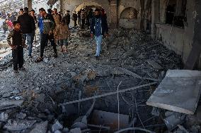 An Israeli Bombing - Khan Younis