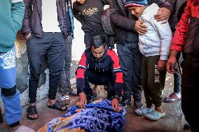 Procession Marks The Farewell To Victims Of An Israeli Airstrike - Gaza