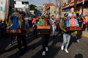 Residents Of The Southern End Of Mexico City Begin Celebrations On The Eve Of Three Kings Day In Mexico