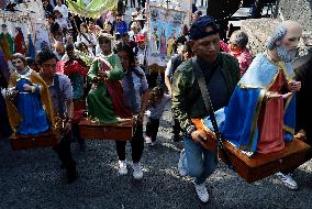 Residents Of The Southern End Of Mexico City Begin Celebrations On The Eve Of Three Kings Day In Mexico