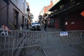 French Quarter And Bourbon Street Reopen Following Terror Attack On New Years Day