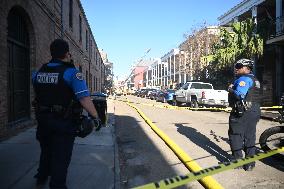 New Orleans Fire Department Responds To Large Fire In Building At Governor Nicholls Street And Chartres Street