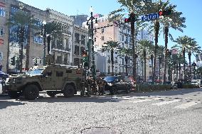 French Quarter And Bourbon Street Reopen Following Terror Attack On New Years Day