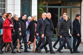 French Ministers exist Interior Ministry after a meeting in Paris FA