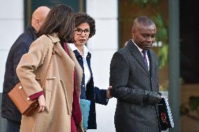 French Ministers exist Interior Ministry after a meeting in Paris FA