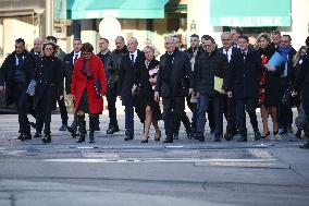 French New Government Arrives at The Elysee - Paris