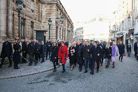 French New Government Arrives at The Elysee - Paris