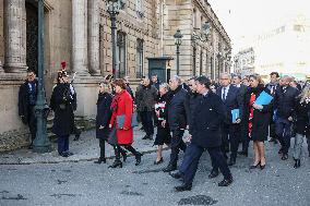 French New Government Arrives at The Elysee - Paris