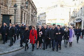 French New Government Arrives at The Elysee - Paris