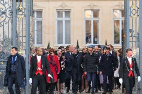 French New Government Arrives at The Elysee - Paris