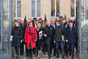 French New Government Arrives at The Elysee - Paris