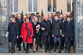 French New Government Arrives at The Elysee - Paris