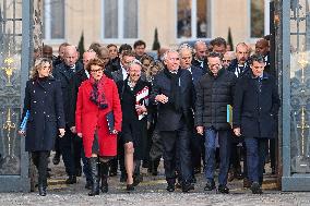 French New Government Arrives at The Elysee - Paris