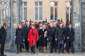 French New Government Arrives at The Elysee - Paris