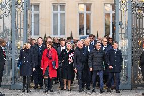 French New Government Arrives at The Elysee - Paris