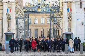 French New Government Arrives at The Elysee - Paris