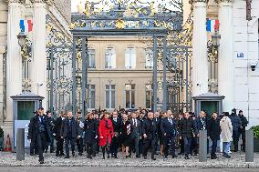 French New Government Arrives at The Elysee - Paris