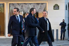 French New Government Arrives at The Elysee - Paris